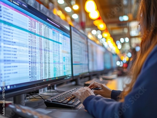 Wallpaper Mural A shot of transportation workers checking truck schedules, Planning, Coordinated and efficient Torontodigital.ca
