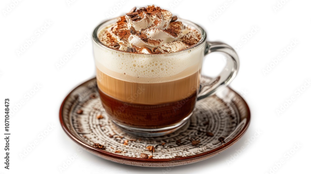 Coffee with Whipped Cream and Chocolate Sprinkles Coffee with Whipped Cream and Chocolate Sprinkles