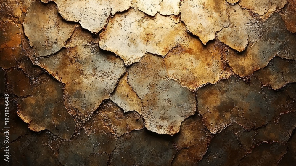 Textured surface of layered, weathered metal with a rustic appearance. Textured surface of layered, weathered metal with a rustic appearance.