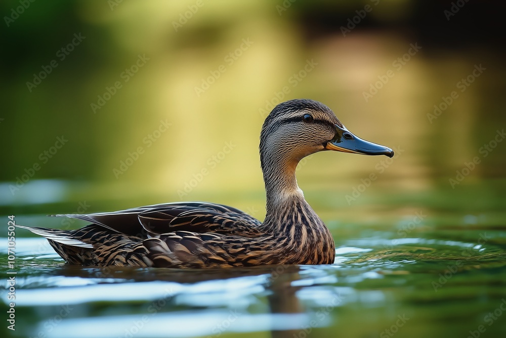A serene duck gliding across placid waters, capturing the essence of tranquility and peaceful movement in nature. A serene duck gliding across placid waters, capturing the essence of tranquility and peaceful movement in nature.