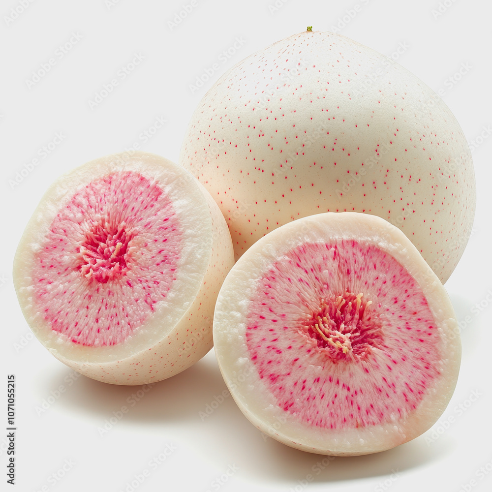 Fresh Peach Fruit on White Background Fresh Peach Fruit on White Background