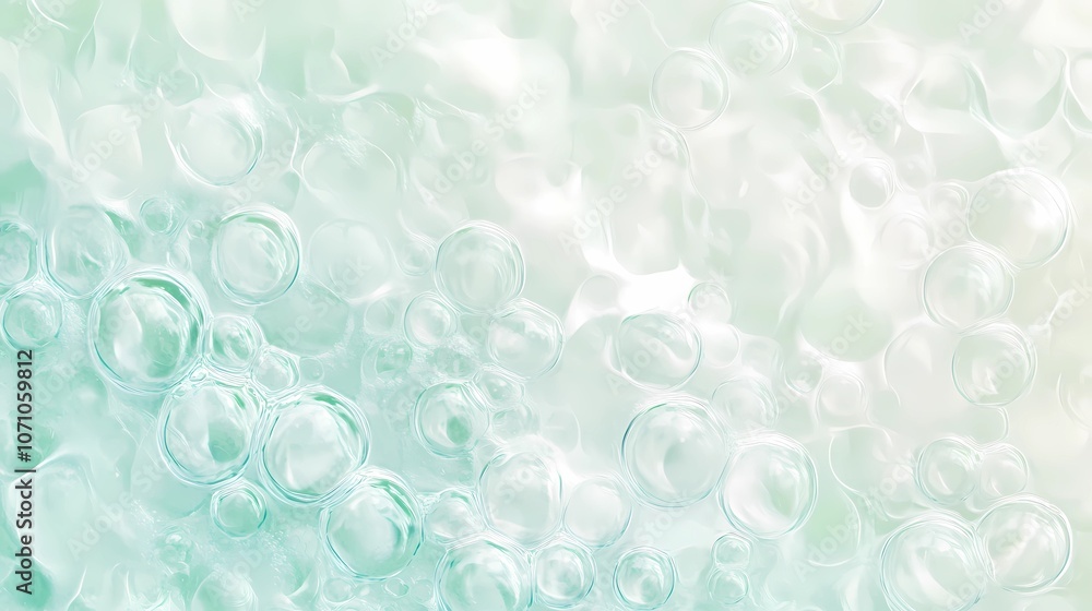 Abstract bubble-filled background with rainbow colors refracting through transparent orbs, forming a complex and visually striking pattern of light and reflections Abstract bubble-filled background with rainbow colors refracting through transparent orbs, forming a complex and visually striking pattern of light and reflections