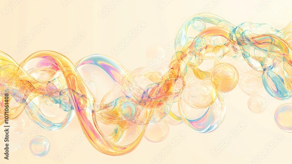 Colorful soap bubbles suspended in mid-air with a blurred background, creating a sense of whimsy, transparency, and motion in a playful scene Colorful soap bubbles suspended in mid-air with a blurred background, creating a sense of whimsy, transparency, and motion in a playful scene