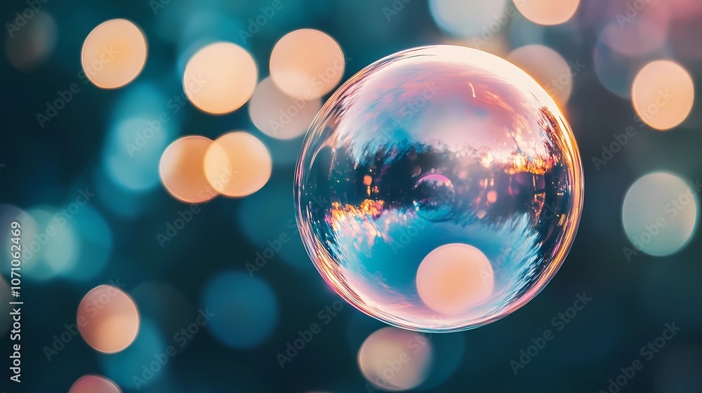 Bubbles with vibrant rainbow hues scattered across a light background, forming a lively, abstract pattern that highlights transparency and luminous reflections Bubbles with vibrant rainbow hues scattered across a light background, forming a lively, abstract pattern that highlights transparency and luminous reflections