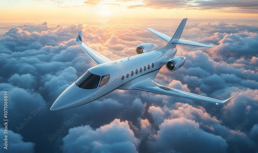 Isometric view of a futuristic electric airplane soaring through the clouds, showcasing sleek design and advanced technology Isometric view of a futuristic electric airplane soaring through the clouds, showcasing sleek design and advanced technology