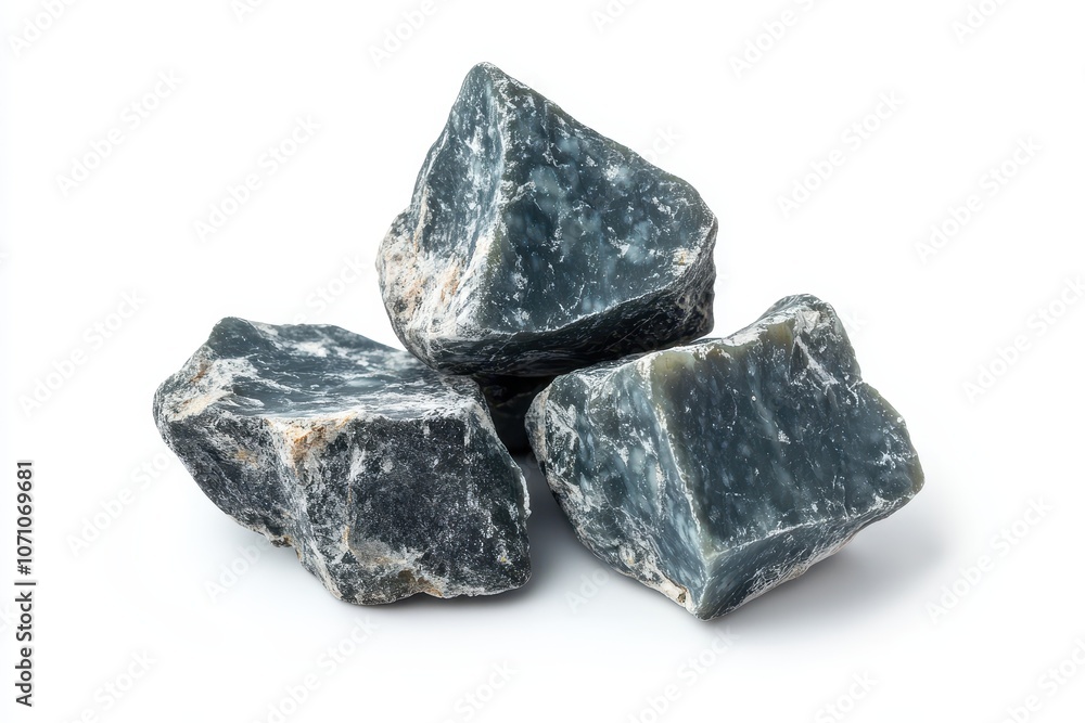Blue cheese set against a white backdrop with full depth of field Blue cheese set against a white backdrop with full depth of field