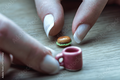 Miniature foods capture challenge of nutritionist-approved porti photo