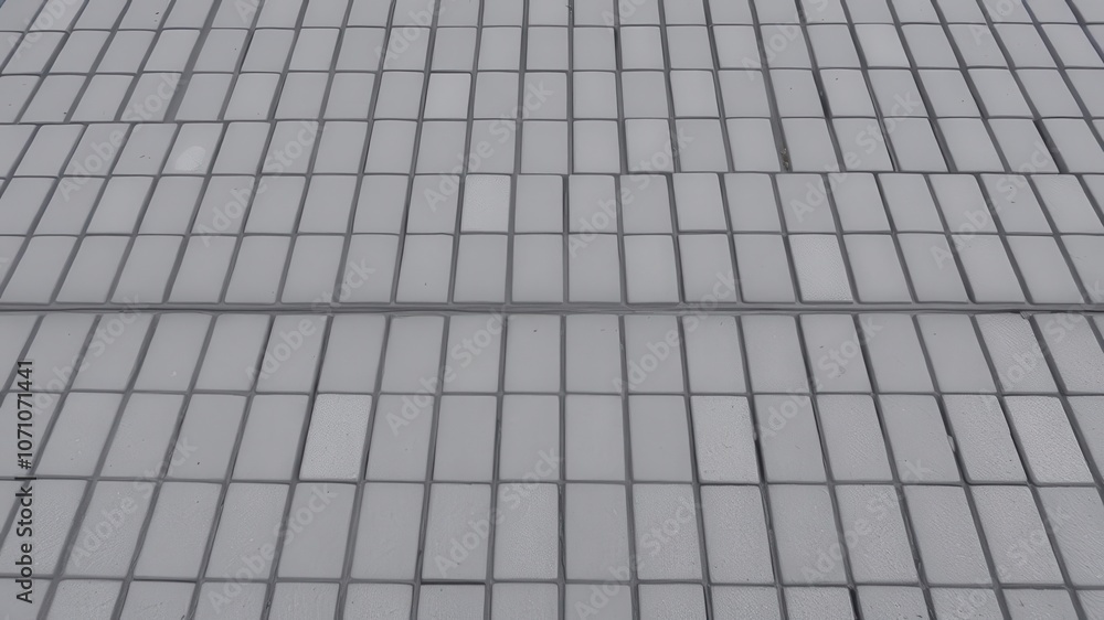 Gray cement bricks laid out in a perfectly aligned pattern, creating a smooth and sturdy paving surface for a street road or sidewalk, gray, street, texture Gray cement bricks laid out in a perfectly aligned pattern, creating a smooth and sturdy paving surface for a street road or sidewalk, gray, street, texture