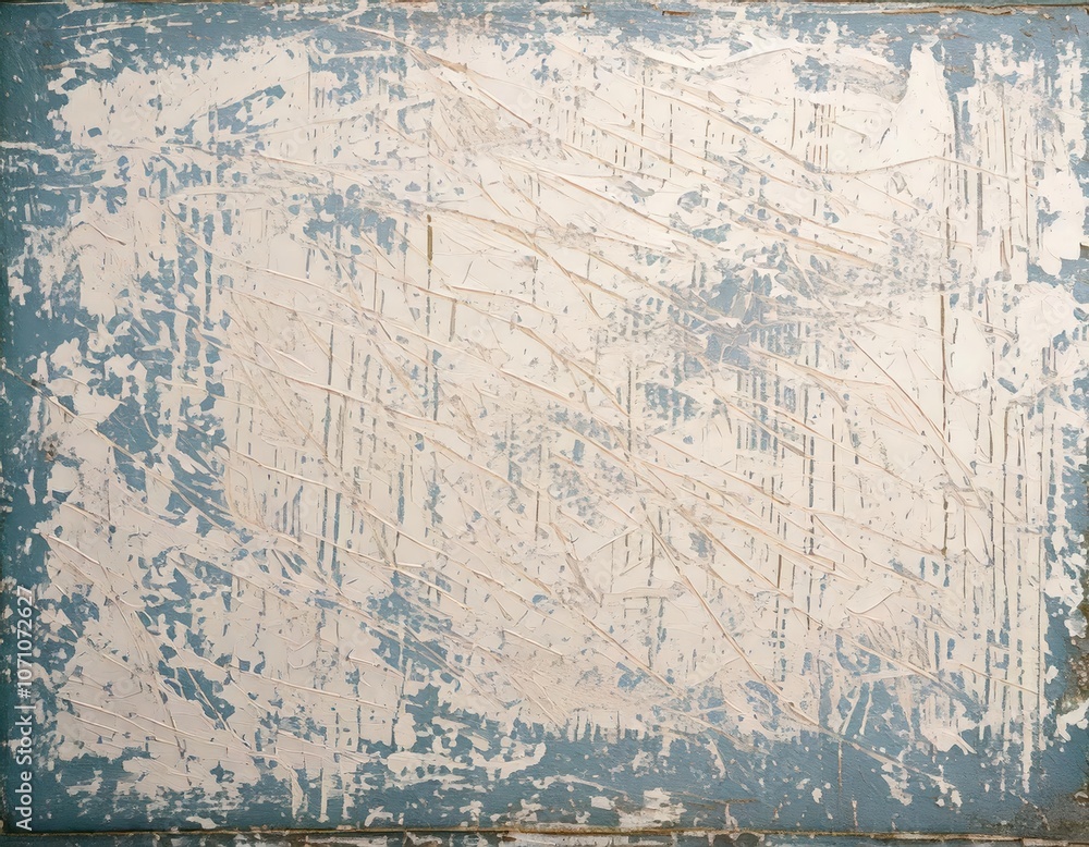 Fototapeta vintage dirty grunge white concrete cement wall texture, old distressed overlay painted background wallpaper