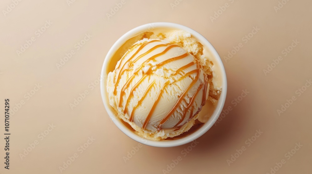 Vanilla Ice Cream with Caramel Sauce Vanilla Ice Cream with Caramel Sauce