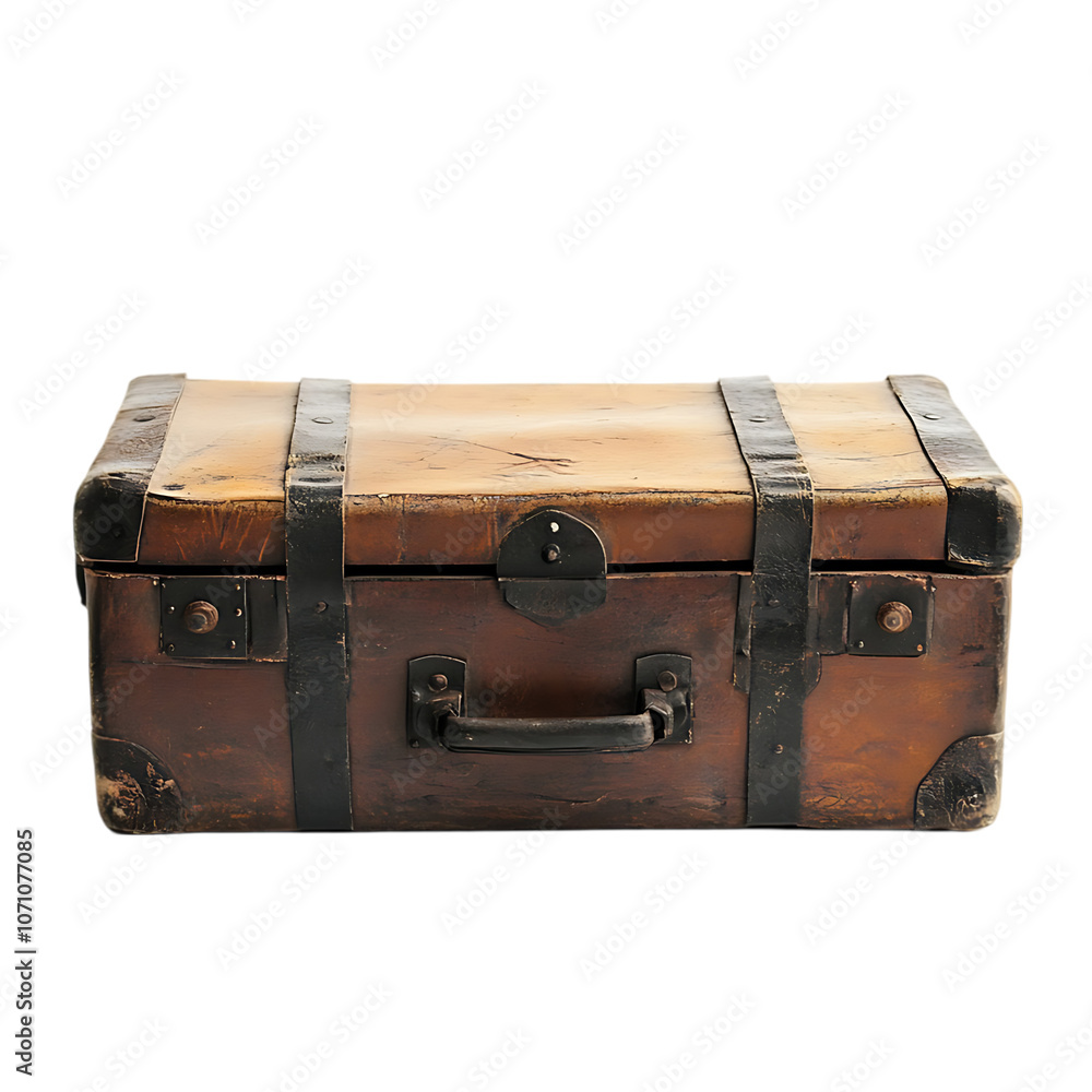 Old Metal Toolbox Photo on Transparent Background Old Metal Toolbox Photo on Transparent Background