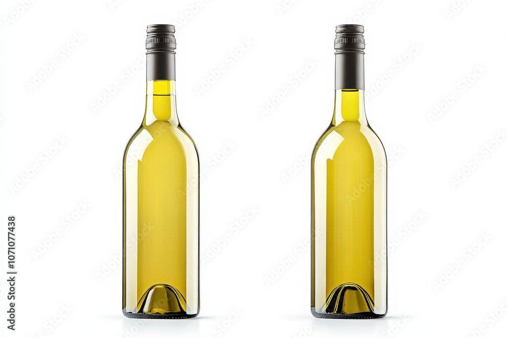 Isolated wine bottle on a white background with full depth of field Isolated wine bottle on a white background with full depth of field