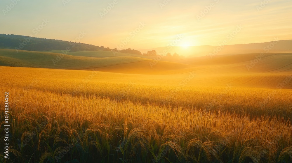 golden organic wheat field to make whole wheat bread at agriculture farm in the misty morning sunrise.
golden organic wheat field to make whole wheat bread at agriculture farm in the misty morning sunrise.
