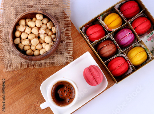 Hazelnut, krokan,coffee and hazelnuts bomb
