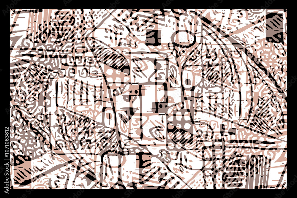 Fototapeta premium Abstract pattern. Illustration for printing on wall decorations.