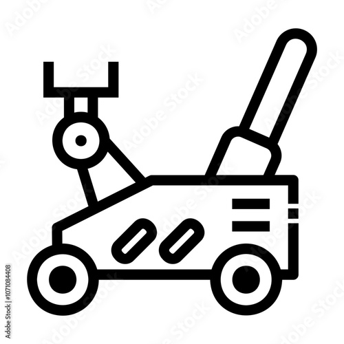 hydraulic jack Line Icon