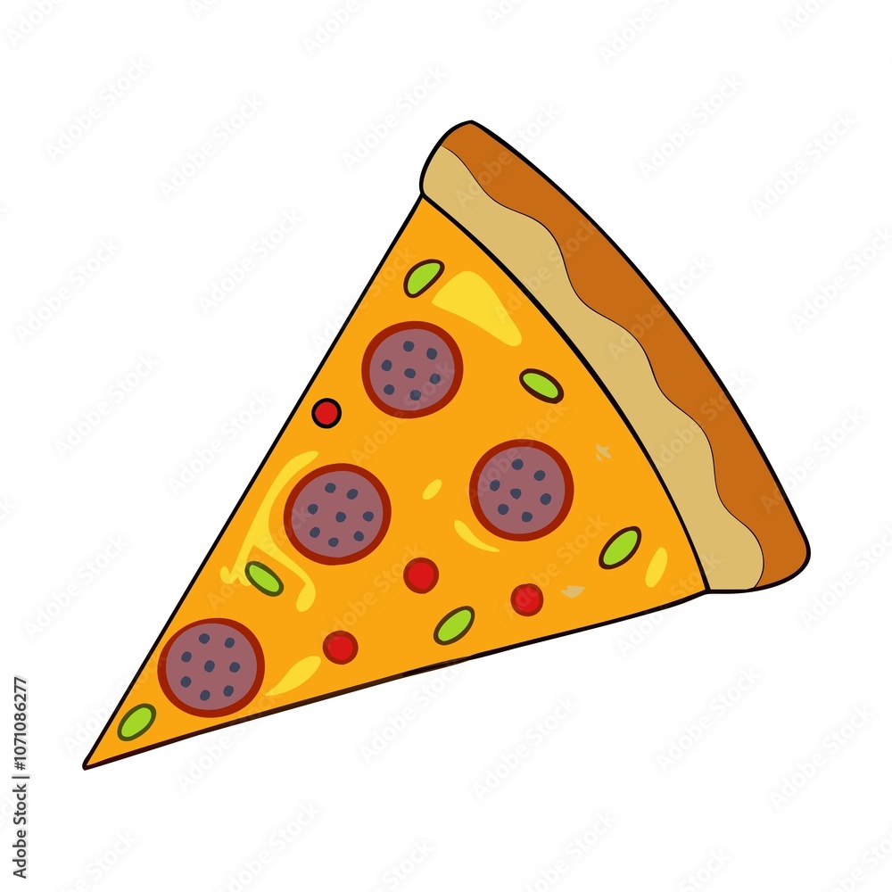 pizza with salami and cheese pizza with salami and cheese