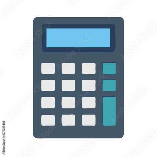 calculator isolated on white