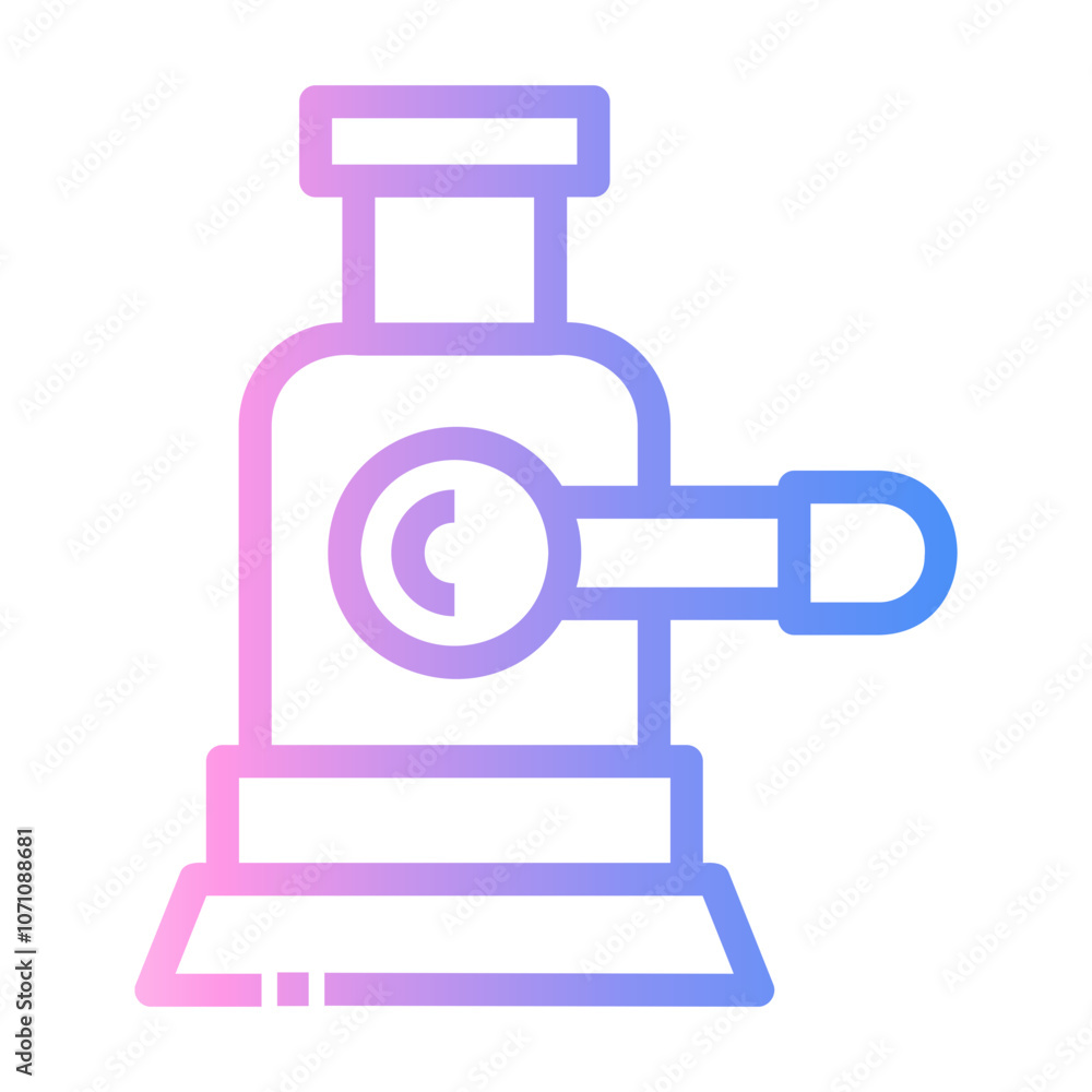 hydraulic jack Line Gradient Icon hydraulic jack Line Gradient Icon