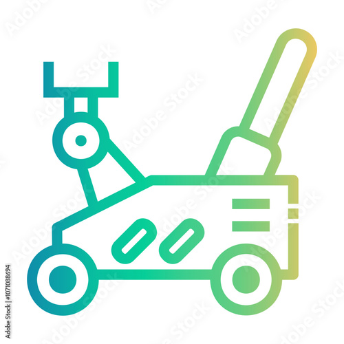 hydraulic jack Line Gradient Icon