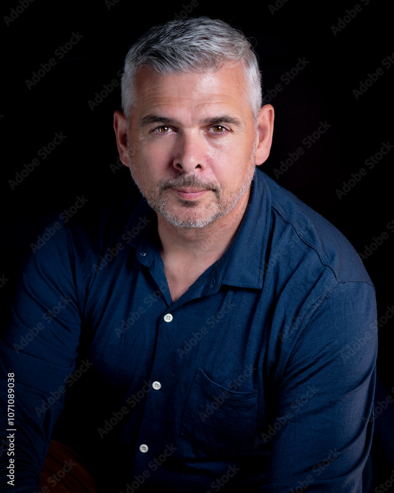 Fototapeta premium Stylish Male mid-50s Alpha key