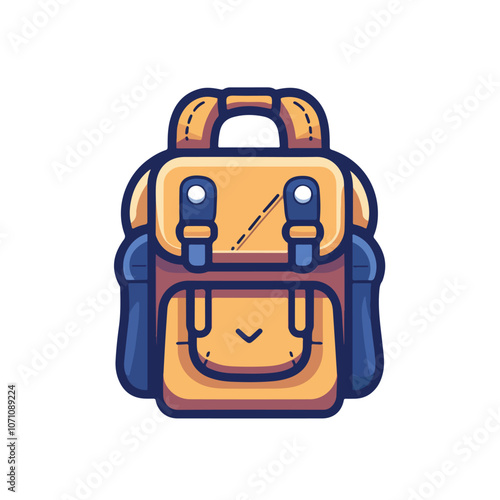 Versatile Back Bag Icon for School, Backpacking, and Sports