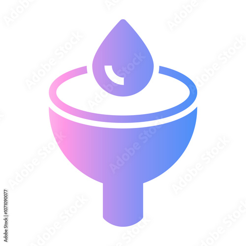 oil funnel Gradient icon