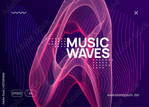 Discotheque Flyer. Party Concert Template. Electronic Audio Illustration. Pink Dance Event. Dj Magazine. Trance Cover. Green Techno Banner. Blue Discotheque Flyer