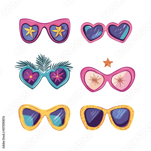 Stylish Color Silhouette Glasses for Carnival Party