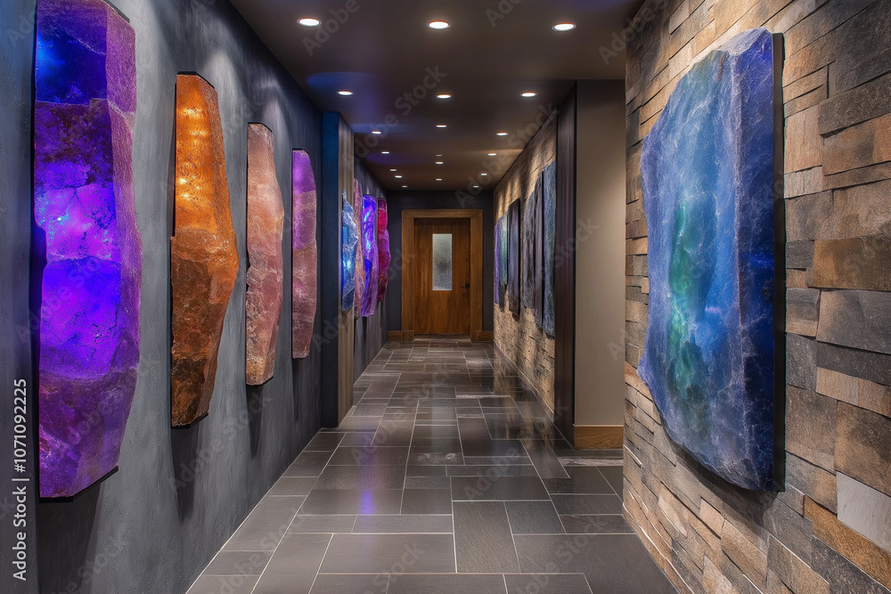 Fototapeta premium Mineral Art Gallery Hallway