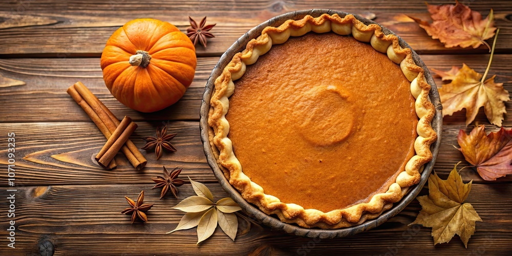 Freshly baked sweet autumn pumpkin pie on a rustic wooden table , autumn, homemade, dessert, food, sweet, pumpkin, pie, bakery Freshly baked sweet autumn pumpkin pie on a rustic wooden table , autumn, homemade, dessert, food, sweet, pumpkin, pie, bakery