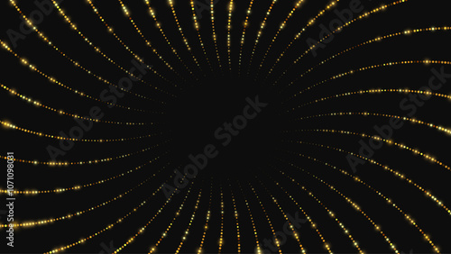Gold glitter background. Swirl background. Abstract vector illustration