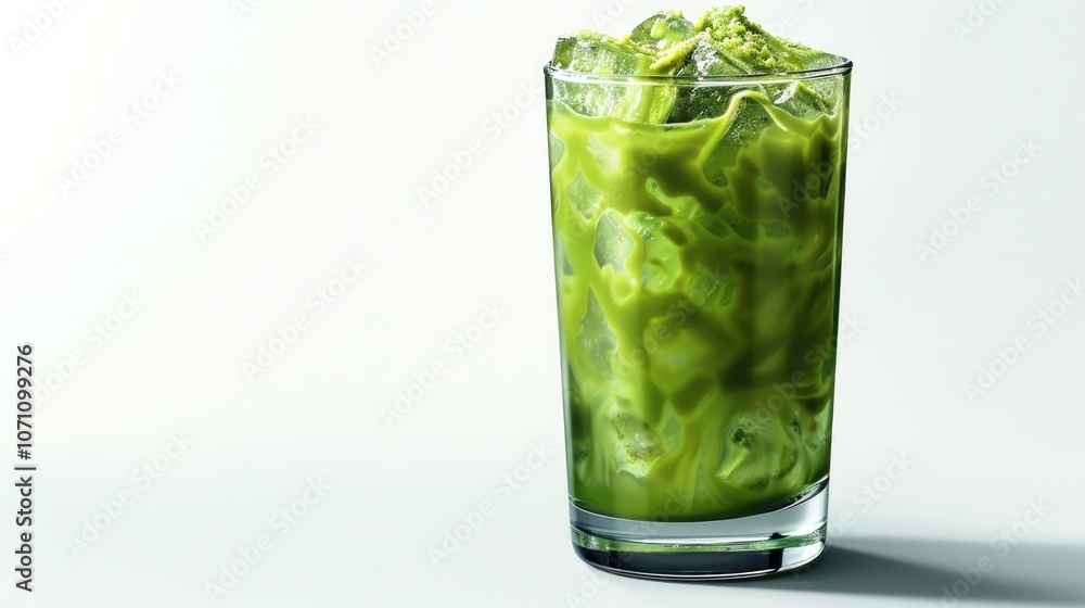 Green Tea Latte with Ice Green Tea Latte with Ice