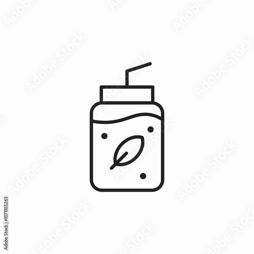 cold drink glass icon sign vector