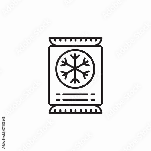 ice package icon sign vector