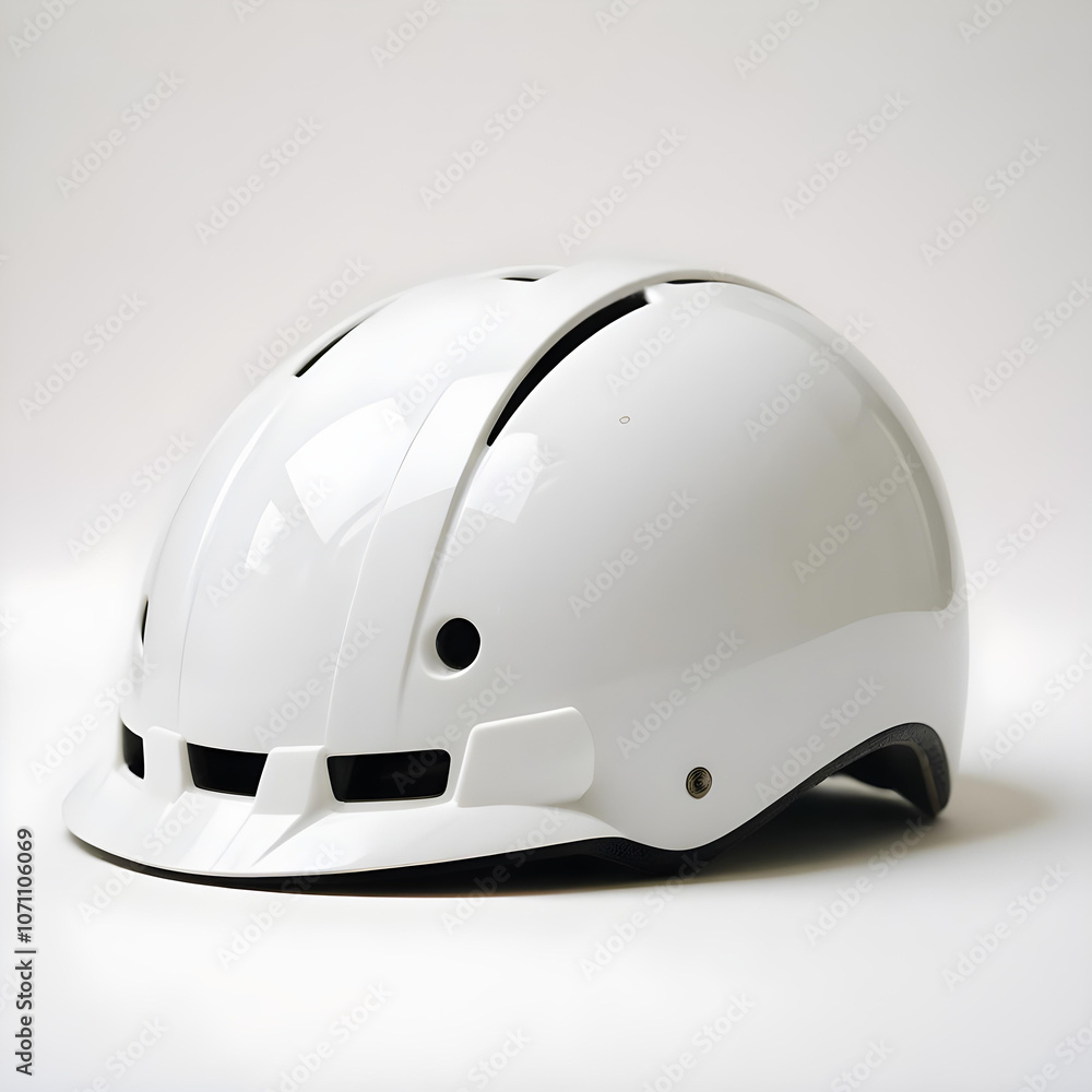 A bicycle helmet on a white background A bicycle helmet on a white background