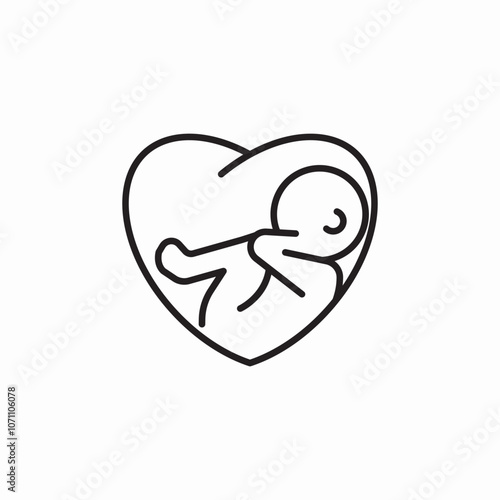 child care love icon sign vector