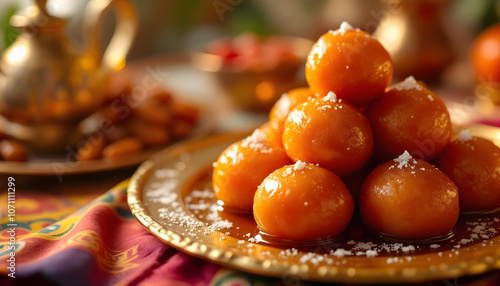 diwali mithai gulab jamun photo