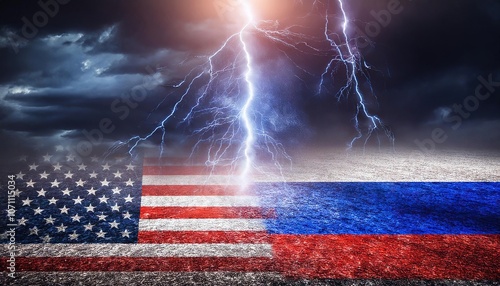 Conflict and Tensions Illustrated between United States and Russia