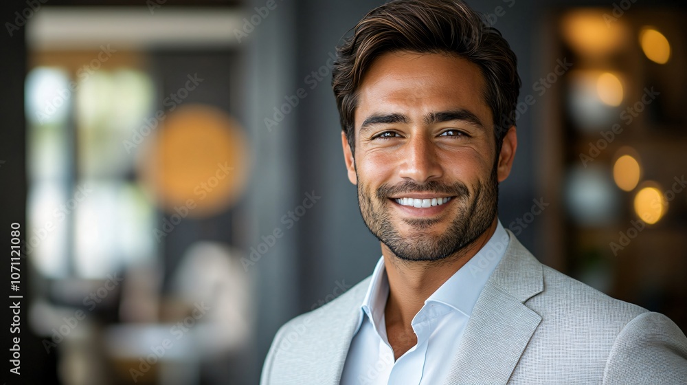 close-up portrait of confident smiling businessman in office close-up portrait of confident smiling businessman in office