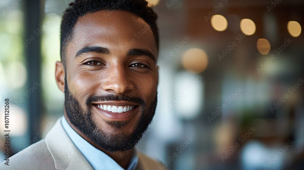 close-up portrait of confident smiling businessman in office close-up portrait of confident smiling businessman in office