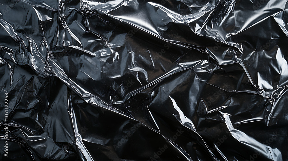 Black transparent plastic wrap texture overlay background, showcasing realistic plastic for poster designs and photo overlays with a wrinkled surface pattern Black transparent plastic wrap texture overlay background, showcasing realistic plastic for poster designs and photo overlays with a wrinkled surface pattern