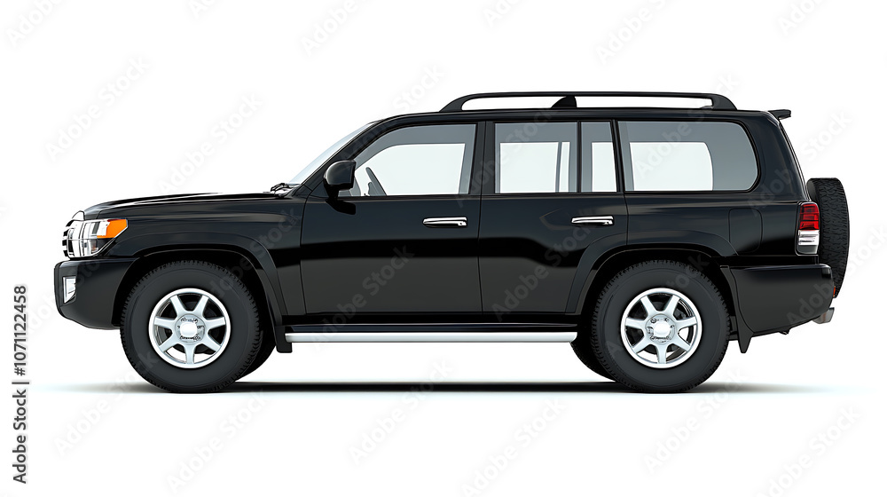 Generic and unbranded suv isolated on a white background Generic and unbranded suv isolated on a white background