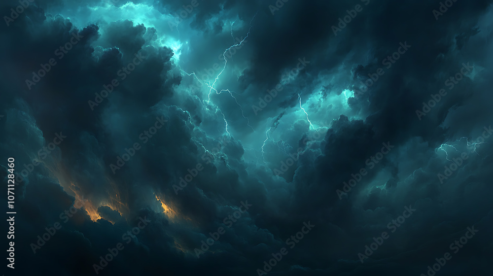 dramatic stormy sky with dark clouds and lightning ominous atmospheric landscape dramatic stormy sky with dark clouds and lightning ominous atmospheric landscape