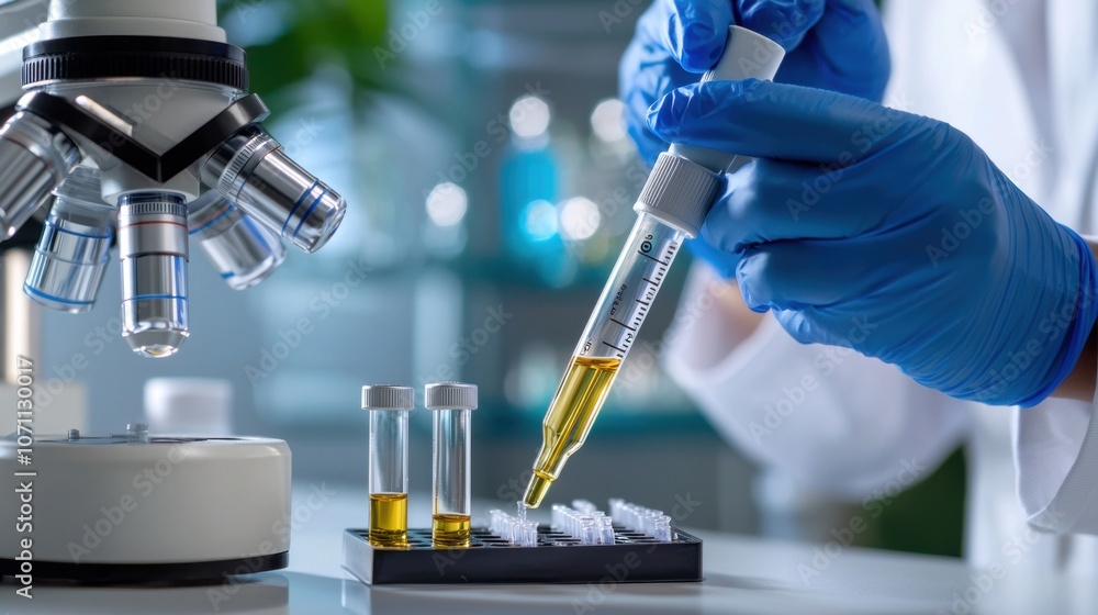 Diabetes Test Kit Being Opened in Laboratory Setting Diabetes Test Kit Being Opened in Laboratory Setting