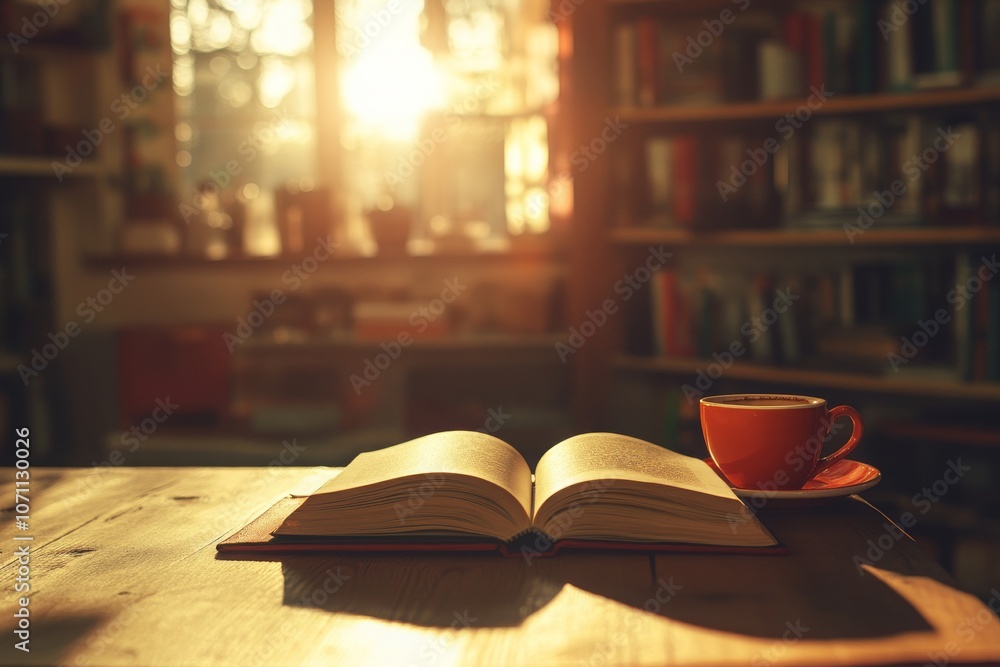 A Cup of Coffee and a Book by the Window A Cup of Coffee and a Book by the Window