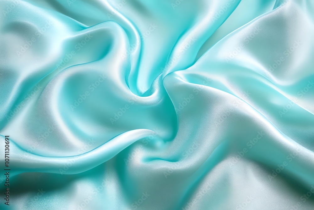 Fototapeta premium Light aqua fabric texture, fresh and inviting, fabric.