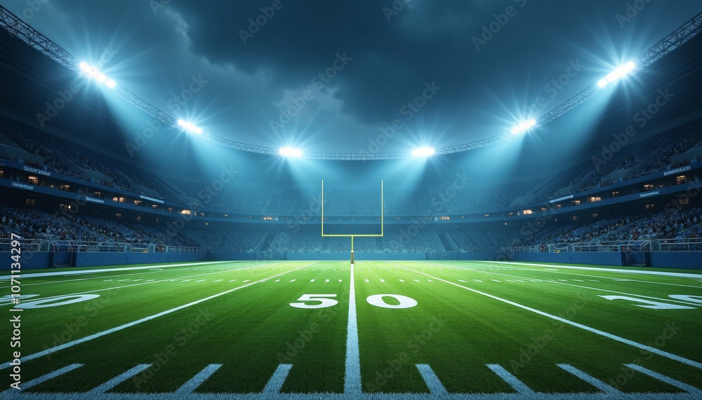 Epic Night Football Stadium