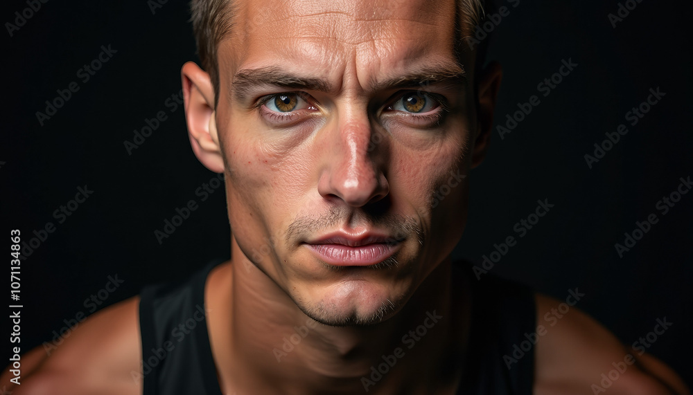 Fototapeta premium Intriguing Portrait of a Man