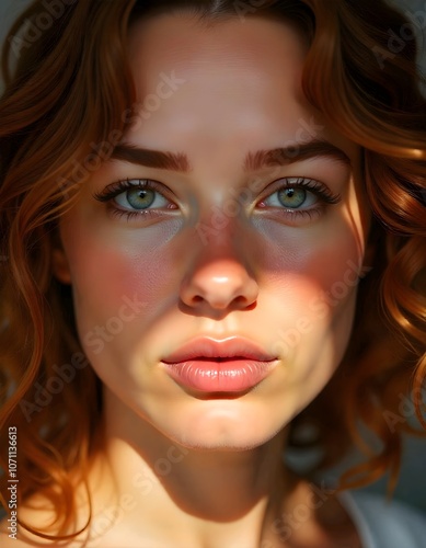 Wallpaper Mural beauty of a young mixed-race woman  with the soft shadows playing upon her face, which enhance the depth and texture of her features. Torontodigital.ca